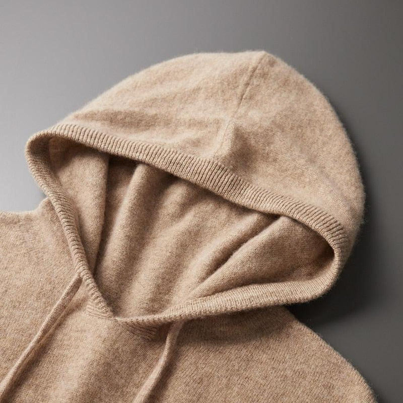 Men&#39;s Merino Wool Hoodie - Comfortable, Breathable, Versatile Design