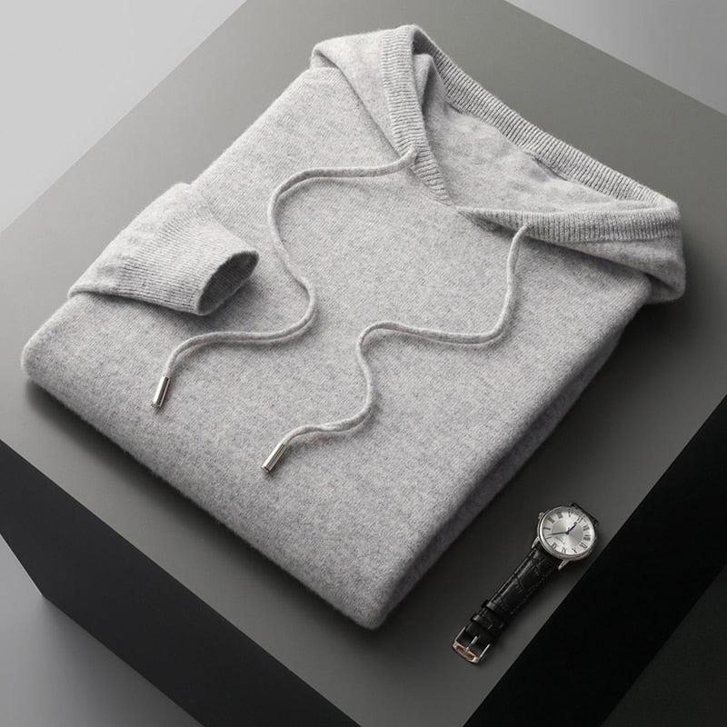 Men&#39;s Merino Wool Hoodie - Comfortable, Breathable, Versatile Design