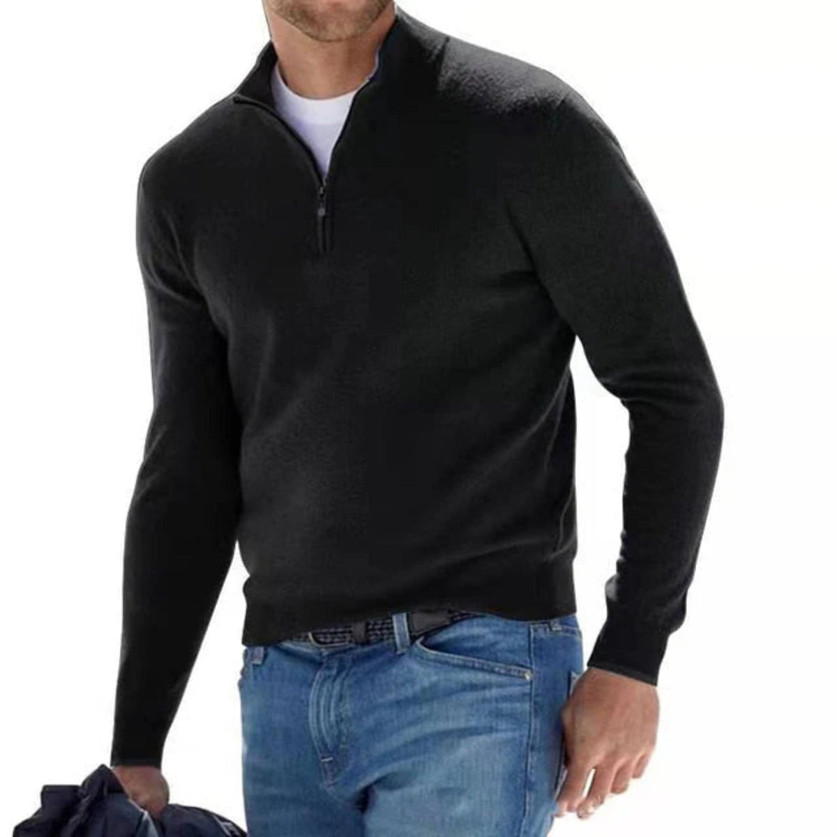 Men’s Merino Wool V-Neck Sweater