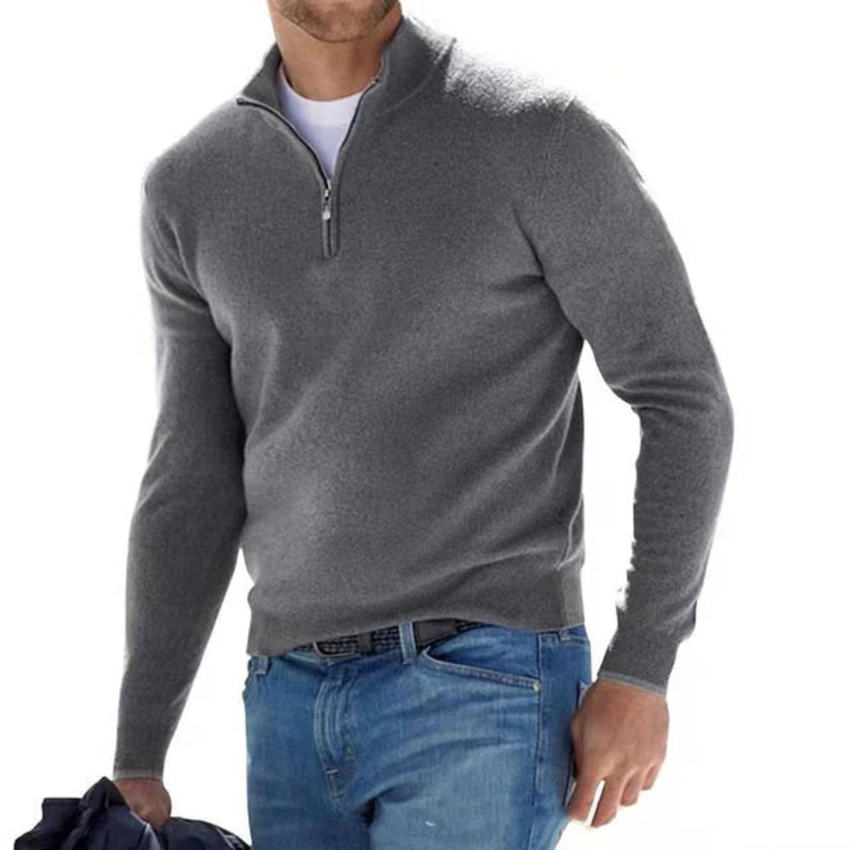 Men’s Merino Wool V-Neck Sweater