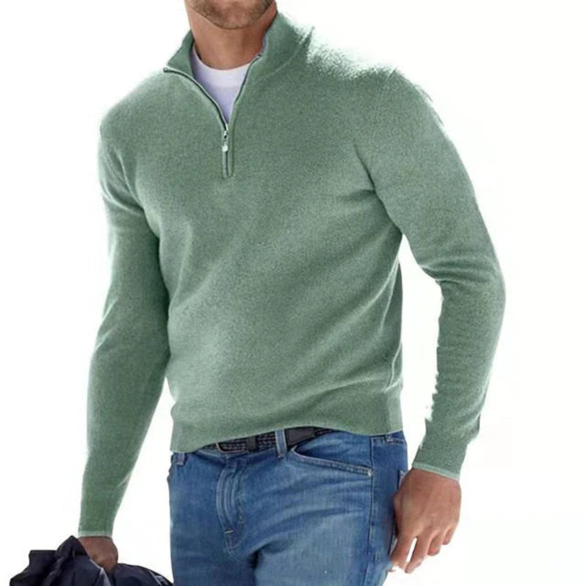 Men’s Merino Wool V-Neck Sweater