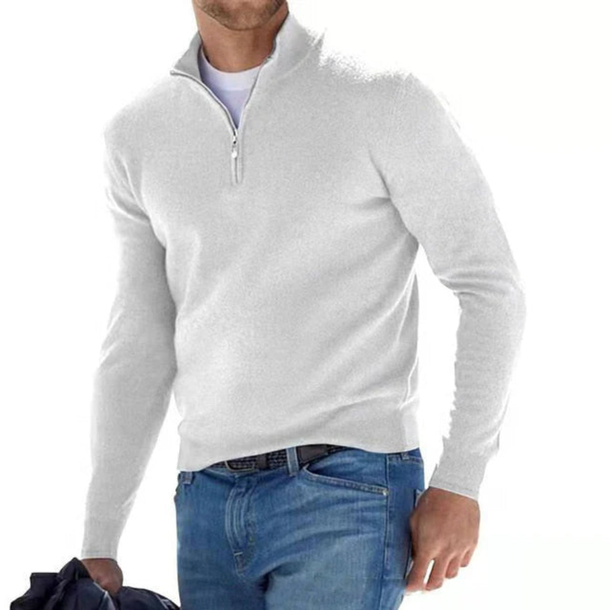 Men’s Merino Wool V-Neck Sweater