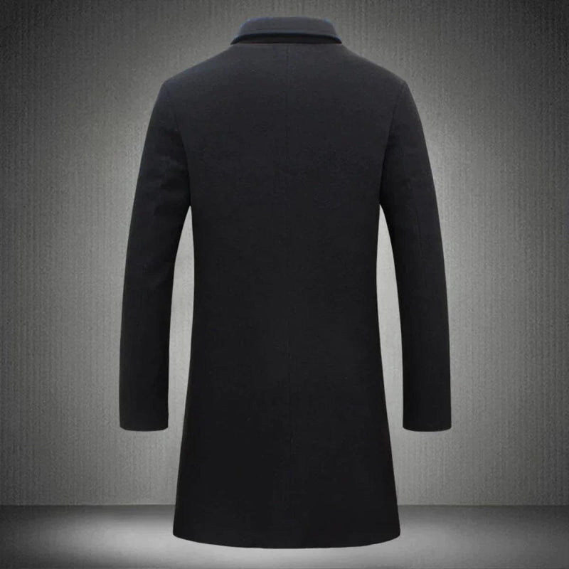 Men&#39;s Mid-Length Tailored Overcoat