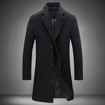 Men&#39;s Mid-Length Tailored Overcoat