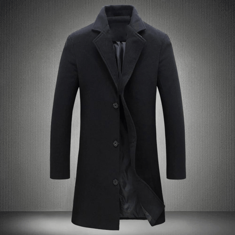 Men&#39;s Mid-Length Tailored Overcoat