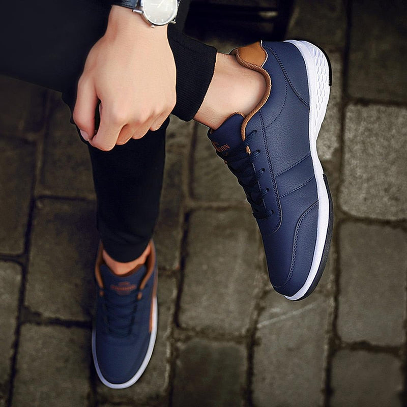 Men&#39;s Modern Synthetic Leather Sneakers