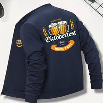 Men&#39;s Oktoberfest Bomber Jacket With Beer Print