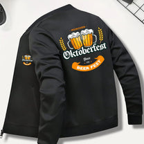 Men&#39;s Oktoberfest Bomber Jacket With Beer Print