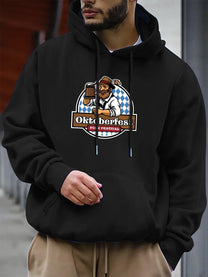Men&#39;s Oktoberfest Hoodie With Kangaroo Pocket And Relaxed Fit
