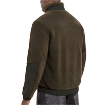 Men&#39;s Outdoor Fleece Jacket With Zipper And Reinforced Details