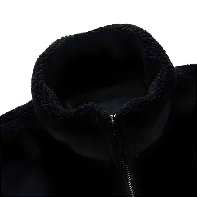 Men&#39;s Outdoor Fleece Jacket With Zipper And Reinforced Details