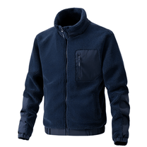 Men&#39;s Outdoor Fleece Jacket With Zipper And Reinforced Details
