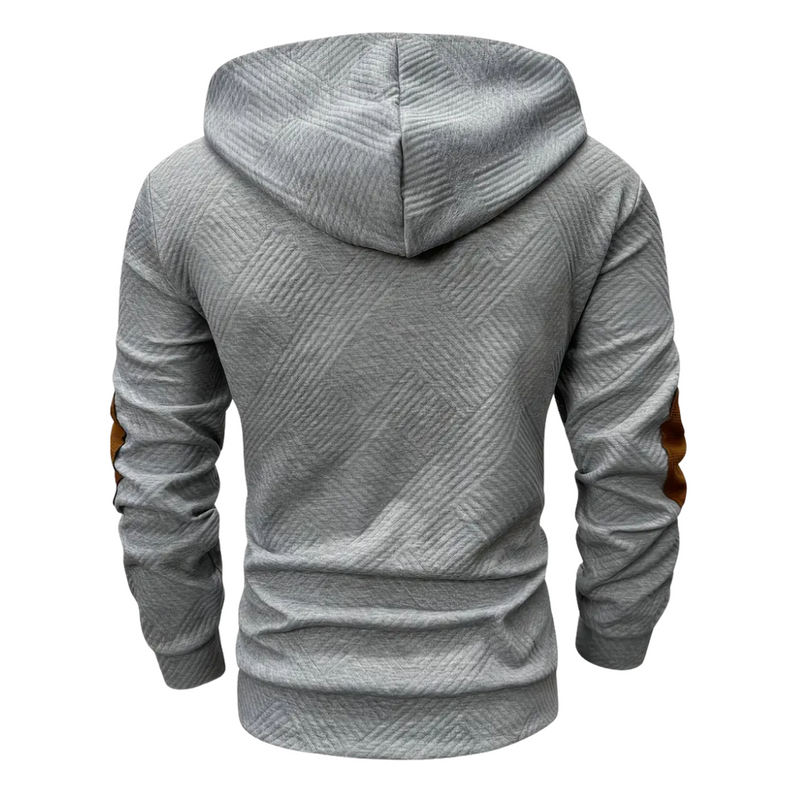 Men&#39;s Outdoor Hoodie With Comfort-Stretch And Half Button Placket