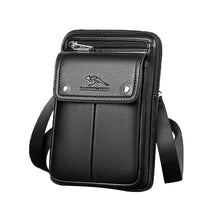 Men&#39;s PU Leather Crossbody Bag With Adjustable Strap - 2 For 1 Offer