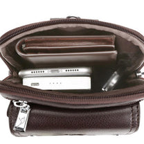 Men&#39;s PU Leather Crossbody Bag With Adjustable Strap - 2 For 1 Offer