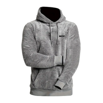 Men&#39;s Plush Lined Hoodie With Adjustable Hood And Kangaroo Pocket