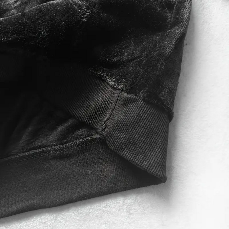 Men&#39;s Plush Lined Hoodie With Adjustable Hood And Kangaroo Pocket