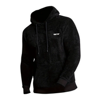 Men&#39;s Plush Lined Hoodie With Adjustable Hood And Kangaroo Pocket