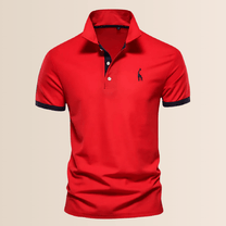 Men&#39;s Polyester Polo Shirt With Stand Collar