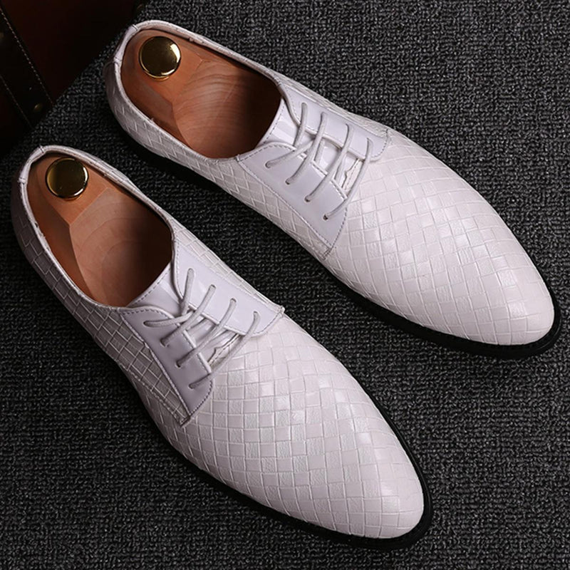 Men&#39;s Premium Leather Lace-Up Dress Shoes