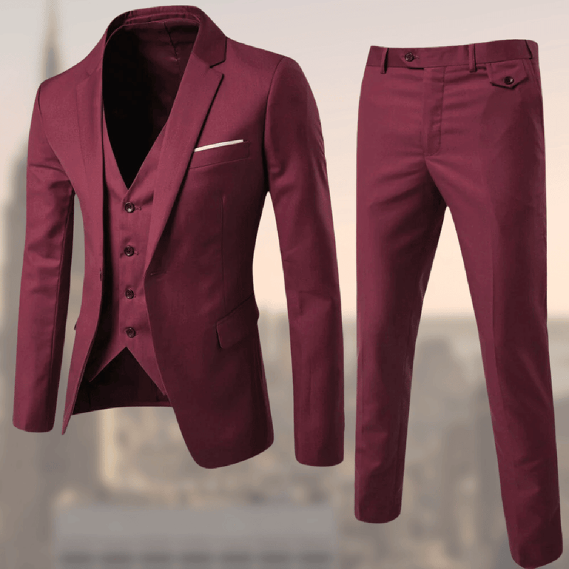 Men&#39;s Premium Suit Set With Tailored Fit And Multiple Colors