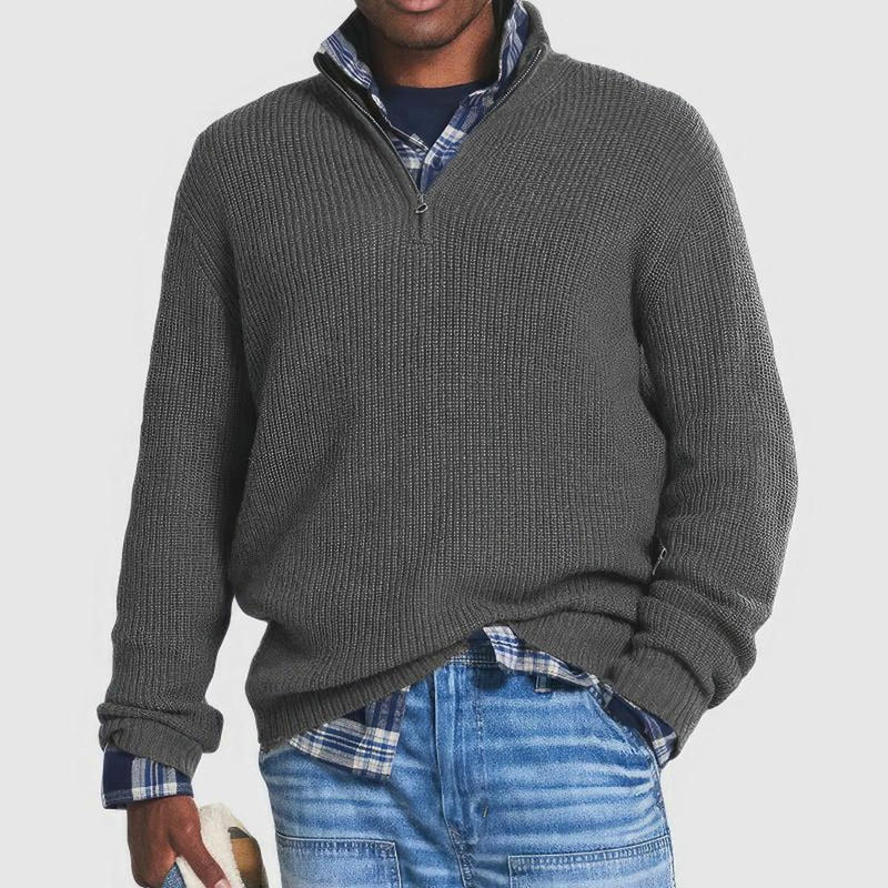 Men&#39;s Premium Wool Sweater Warm Insulated Casual Formal Pullover