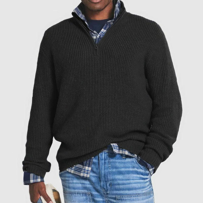 Men&#39;s Premium Wool Sweater Warm Insulated Casual Formal Pullover