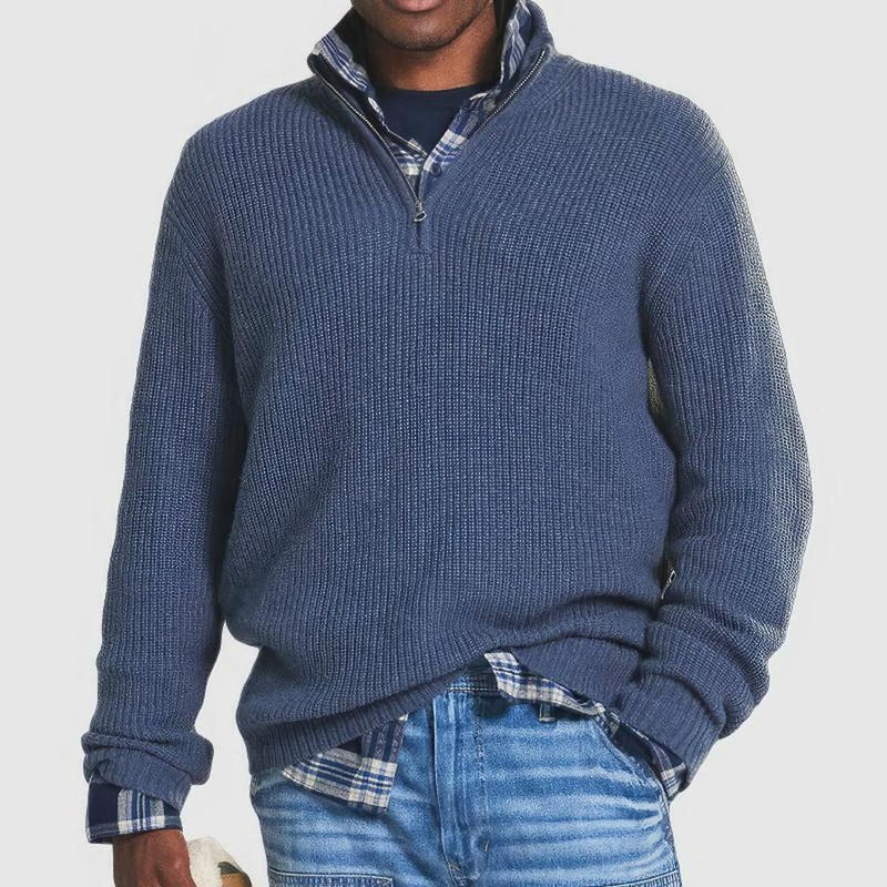 Men&#39;s Premium Wool Sweater Warm Insulated Casual Formal Pullover