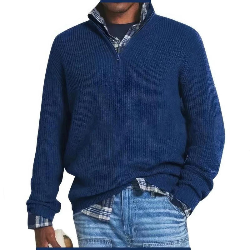 Men&#39;s Premium Wool Sweater Warm Insulated Casual Formal Pullover