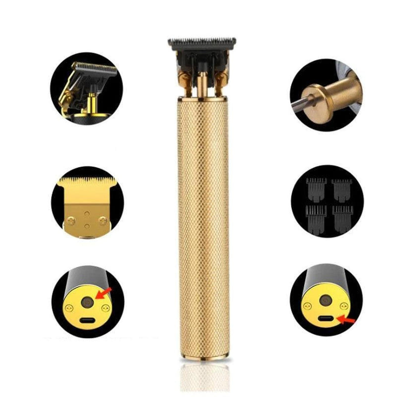 Men&#39;s Professional Hair Clipper With T-Blade And USB Charging