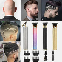 Men&#39;s Professional Hair Clipper With T-Blade And USB Charging