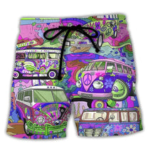 Men&#39;s Quick-Dry Graffiti Print Swim Shorts