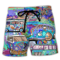 Men&#39;s Quick-Dry Graffiti Print Swim Shorts