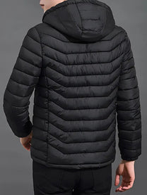 Men&#39;s Quilted Hooded Puffer Jacket