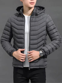 Men&#39;s Quilted Hooded Puffer Jacket