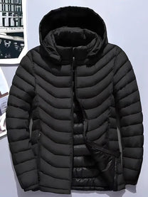 Men&#39;s Quilted Hooded Puffer Jacket