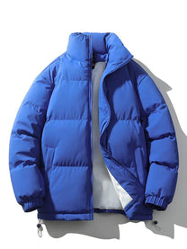 Men&#39;s Quilted Stand Collar Winter Jacket