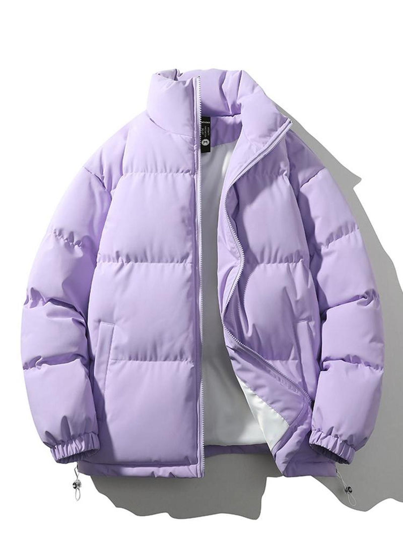 Men&#39;s Quilted Stand Collar Winter Jacket