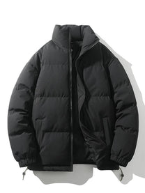 Men&#39;s Quilted Stand Collar Winter Jacket