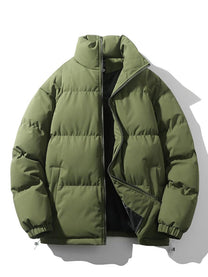 Men&#39;s Quilted Stand Collar Winter Jacket