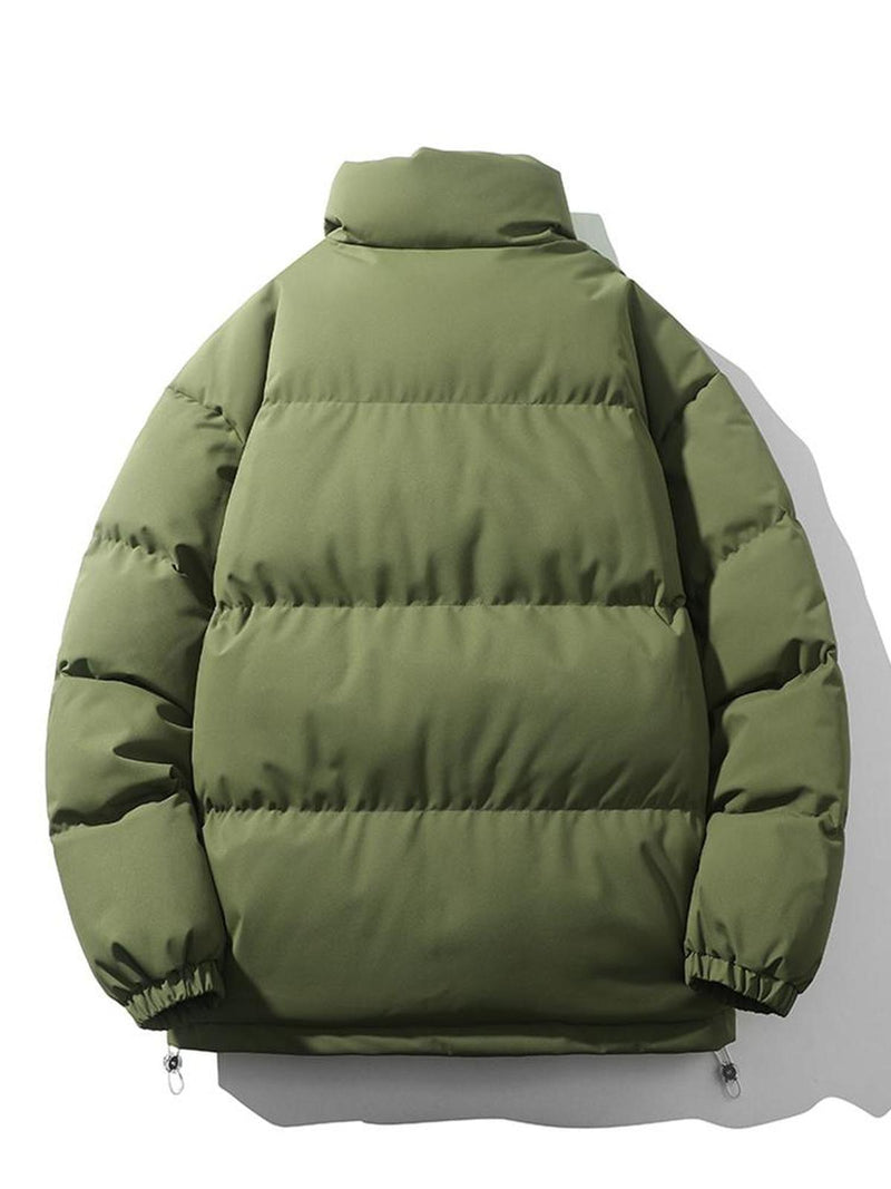 Men&#39;s Quilted Stand Collar Winter Jacket