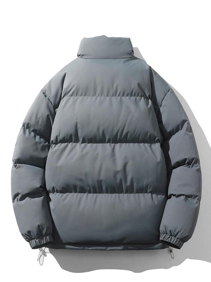 Men&#39;s Quilted Stand Collar Winter Jacket