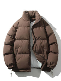 Men&#39;s Quilted Stand Collar Winter Jacket