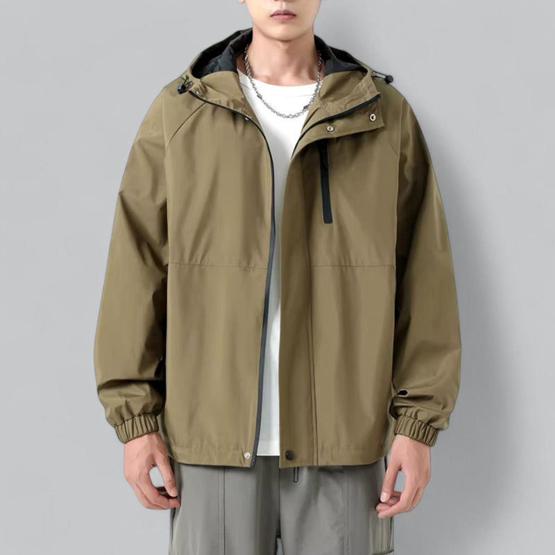Men&#39;s Relaxed Fit Windbreaker Jacket With Weather Protection