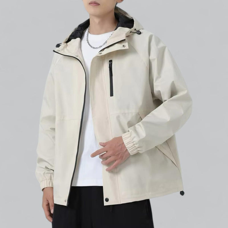 Men&#39;s Relaxed Fit Windbreaker Jacket With Weather Protection