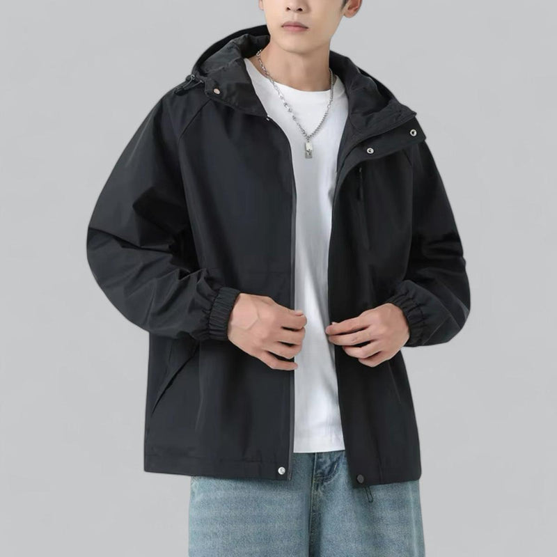 Men&#39;s Relaxed Fit Windbreaker Jacket With Weather Protection