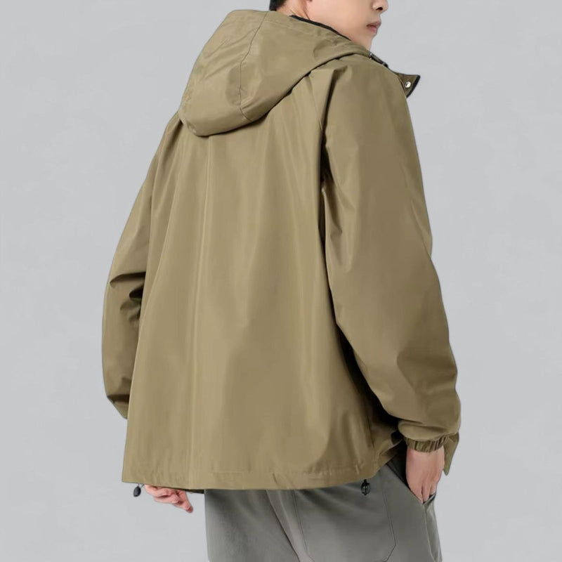 Men&#39;s Relaxed Fit Windbreaker Jacket With Weather Protection
