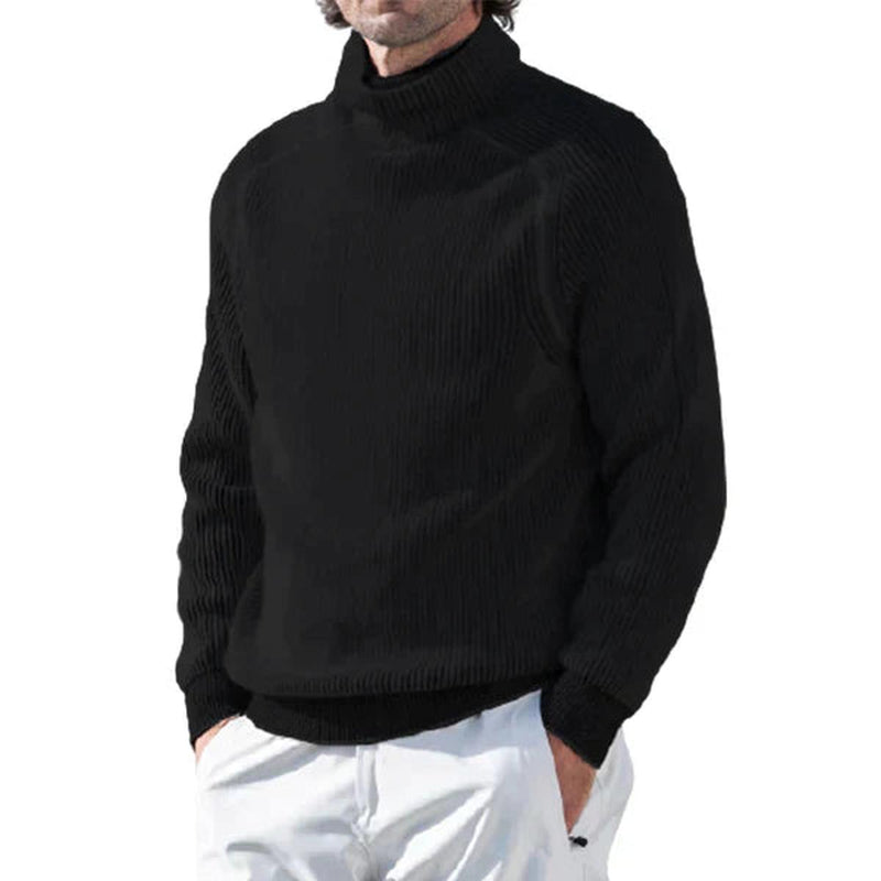 Men&#39;s Roll Neck Sweater - Winter Warmth And Comfort