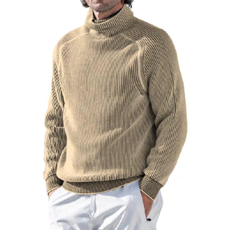 Men&#39;s Roll Neck Sweater - Winter Warmth And Comfort