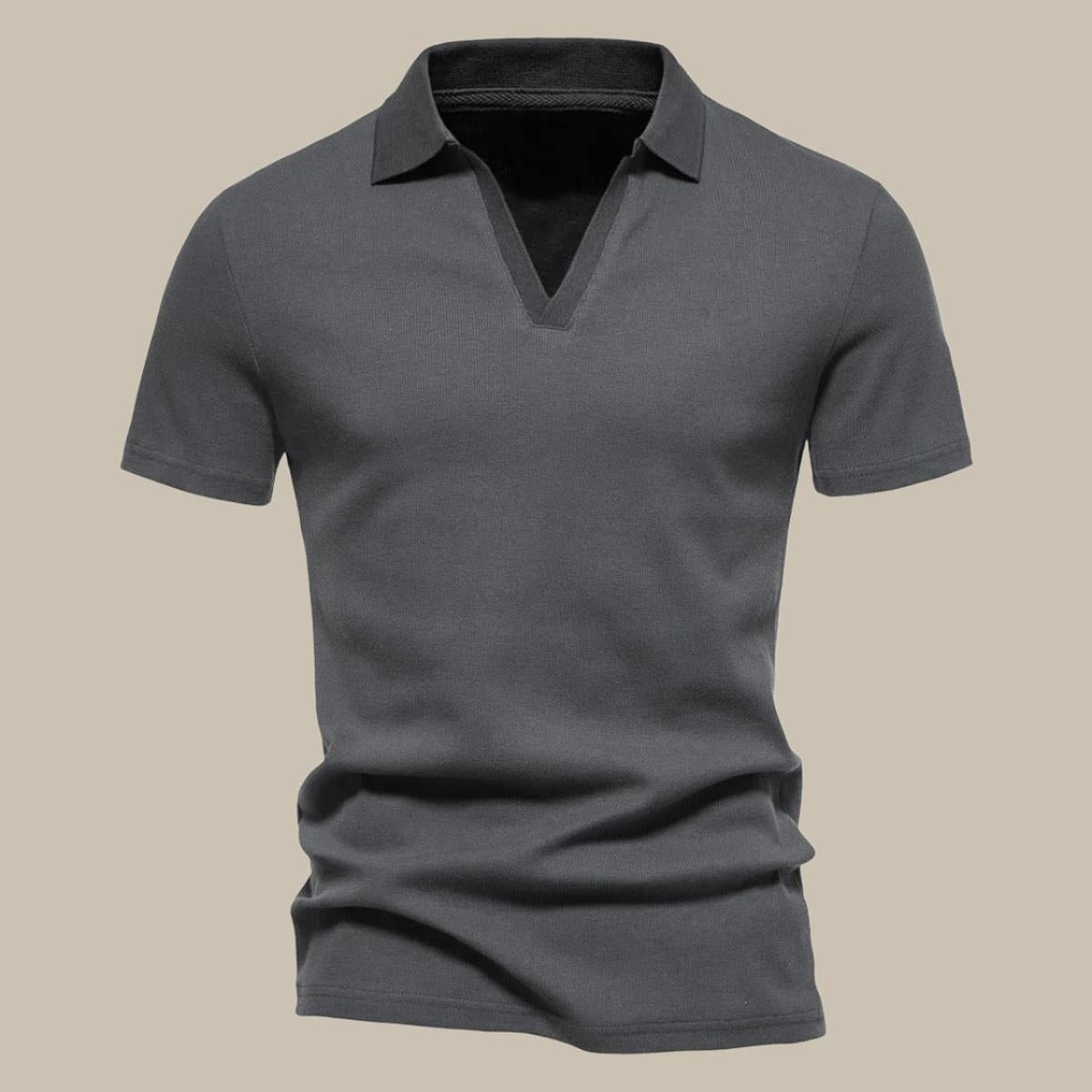 Men&#39;s Short Sleeve Merino Polo Shirt